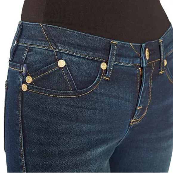 ROCK & REPUBLIC WOMENS BERLIN SKINNY JEANS SIZE 8 M WASHED DARK BLUE PREOWNED - Picture 7 of 17